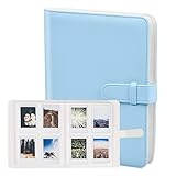 Vesaneae Álbum Fotos Polaroid con 256 Bolsillos, para Fujifilm Instax Mini 11/9/8/7s/25/50s/70/90, Polaroid Snap PIC-300, HP Sprocket, Kodak Mini Película de 3 Pulgadas, Instant Cameras (Azul Hielo)