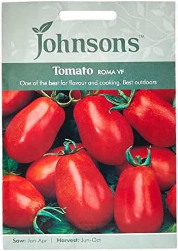 Johnsons 14532 Vegetable Seeds, Tomato Roma VF