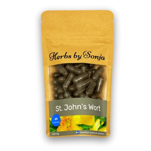 Millepertuis 400 mg * 60 gélules - Extrait de millepertuis Très concentré : extrait 8:1 0,3% d'Hypéricine - Contribue à un bon équilibre émotionnel et au bien-être