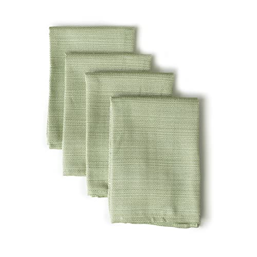 Benson Mills Textured Fabric Cloth Napkin, For Everyday Home Dining, Parties, Weddings & Spring Holiday Napkins (18" X 18" Napkin Set Of 4, Light Green) #TOP1