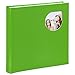 Produktbild Hama Jumbo Fotobuch mit Bildausschnitt, 30x30cm Cumbia, quadratisches Fotoalbum zum Einkleben, 80 weiße Seiten/40 Blatt, für 320 Fotos in 10x15, Pergamin-Trennblätter, Bilder-Album grün