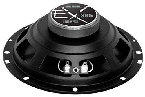 Sound Storm Laboratories Ssl Ex365 6.5"" 150W 3-Way Car Coaxial Audio Black Speaker Pair With Poly Injection Woofer Cone And 4 Ohm Impedance #TOP3