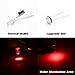 Partsam 10Pcs 4.7mm-12v Car Red Mini Bulbs Lamps Indicator Cluster Speedometer Backlight Lighting