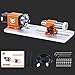 FoxAlien 4th Axis Rotary Engraving Module with 4 Jaw Chuck for Masuter Pro and Masuter 3, Reducing Ratio 30:1 for CNC Router Engraving Machine with NEMA17 Stepper Motor