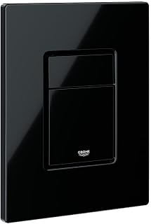 GROHE Even - Abdeckplatte (156 x 197 mm, wassersparend, senkrechte und waagerechte Montage), glossy black, 38966KV0