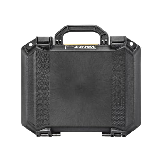 Pelican Vault V200 Multi-Purpose Hard Case with Padded Dividers for Camera, Drone, Equipment, Electronics, and Gear (Black)