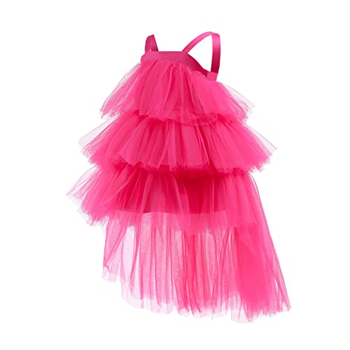 Flower Baby Girl Dress Toddler Party Lace Tulle Tutu Princess Pageant Formal Birthday Special Occasion (4Y Hot Pink) #TOP2