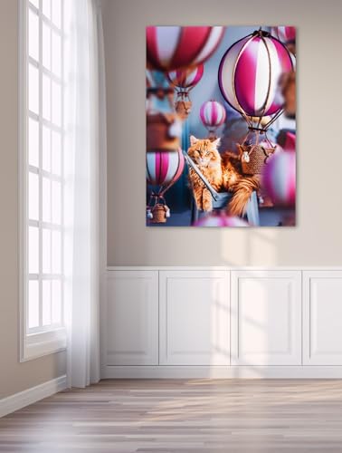Tableau Plexiglas Chat Picturesq grand format pour habiller un mur de chambre