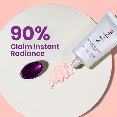 NY Bae PRO Strobe Cream - Pink Topaz (30g) | Primer + Highlighter + Moisturizer | Flawless Dewy Makeup | Glowing Korean Skin | Instant Radiance | Illuminating & Glowing Makeup Base - Image 3