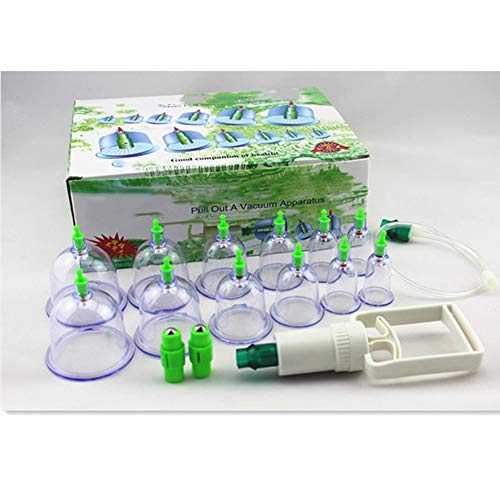 JLVNA Cupping Therapy Sets - Vacuum Suction Cupping Cups â Muscle Nerve Joint Pain Relief ïˆ12 Pcsï