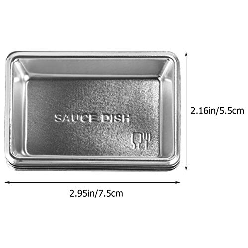 Hemoton 100Pcs Disposable Sauce Dishes Seasoning Dishes Sushi Dipping Bowl Saucers Bowl Mini Appetizer Plates #TOP1