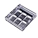AOWA 2PCS DIY Empty 6 Square Grids Eyeshadow Lipstick Powder Box Case Cosmetic Packing+Palette