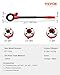 VEVOR Ratchet Pipe Threader Kit with 3 Dies, 1/2