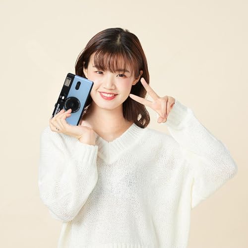 35mm Film Camera Bundle Includes Blue Swiss+Go Novocolor Analogue Film Camera with Kodak ColorPlus 24 EXP Film, Kodak Max Super Alkaline AAA Batteries and Clikoze Film Photography Tips Card - Image 2