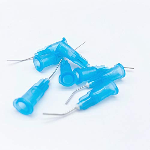 Dental Pre Bent Flow Dispensing Tips Blue 100/Pk #TOP1