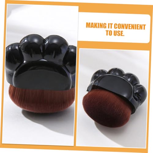 ULTECHNOVO 2pcs Compact Dark Foundation Brush and Concealer Brush for Women Portable for Liquid Face Makeup Application and Sunscreen Blending