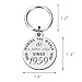 ABNTY 66th Birthday Gifts for Women Men, 66 Year Old Birthday Keychain, Born in 1959 Gifts, 1959 Birthday Decorations
