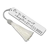 Bookmark with Tassel Inpirational Gifts for Women Men Kids Book Lovers 2022 Graduation Gifts for Student Her Him Teen Boy Girl Rerirement Boss Coworker Leaving High School College Senior Grads Gifts