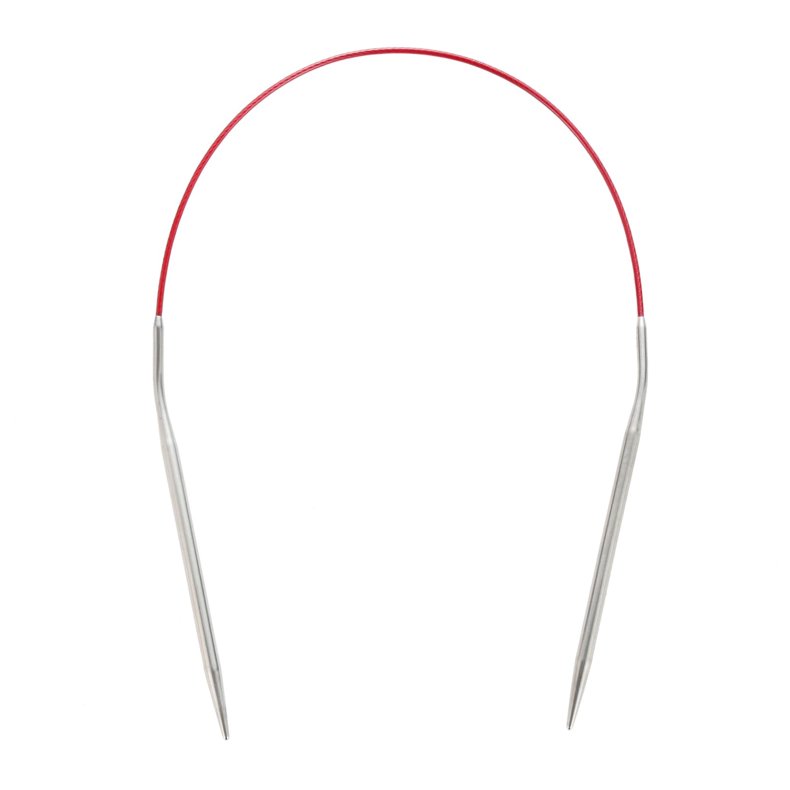 OYEUYID Circular Knitting Needles Size 6 (4mm) 16 Inch Ergonomic Metal Needle Set with Smooth Joins and Tangle-Free Cord