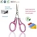 PAFASON Sharpest & Precise Embroidery Scissor Set 4 PC Curved Straight for Quilting Sewing Knitting Crafting Cross Stitch Crochet Thread Yarn Paper Fabric Detail Cutting Stainless Steel Safety Case