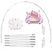 Produktbild Funny House Ballonbogen-Kit, Weiße Balloon Arch Kit für Unterschiedliche Tischgrößen für Party Geburtstag, Weihnachten, Hochzeit und Abschlussfeie