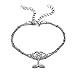 Produktbild Simsly Fashion Fußkettchen Knöchel Armband Fuß Kette Zubehör Blume Meerjungfrau Schwanz Schmuck für Frauen und Mädchen (Silber) jl-126