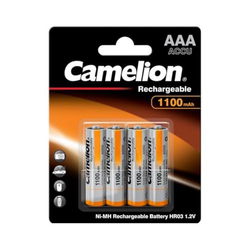 4X Camelion Akku AAA 1100 mAh Micro NiMH schnellladefähig, ohne Memoryeffekt