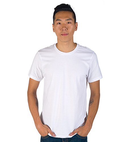 Calvin Klein Men's Cotton Classics Multipack Crew Neck T-Shirts, White (3 Pack), Large #TOP1