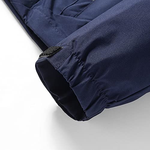 Zddo Men's Softshell Jackets Tactical Windproof Hiking Zipper Button Down Detachable Hooded Fleece Coat Windbreaker Solid Color Blue Black White Green Pure Patchwork Chambray Shirt Zipper Classic #TOP4