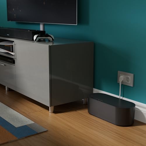 Miniatura 8 de D-Line Caja Organizadora De Cables, Oculta Regletas Y Gestiona Cables De Escritorio O Tv 415 Mm L X 165 Mm An X 135 Mm Al Tamaño Grande Negro
