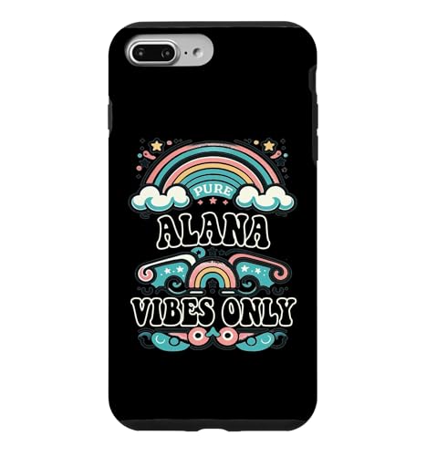 ALANA Vibes Only Cute Retro Girls ALANA Name �X�}�z�P�[�X iPhone 7 Plus/8 Plus �p