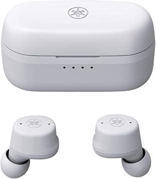 YAMAHA TW-E3C True Wireless Earbuds with Ambient Sound, Clear Voice Calling, Gaming Mode (Gray), Small
