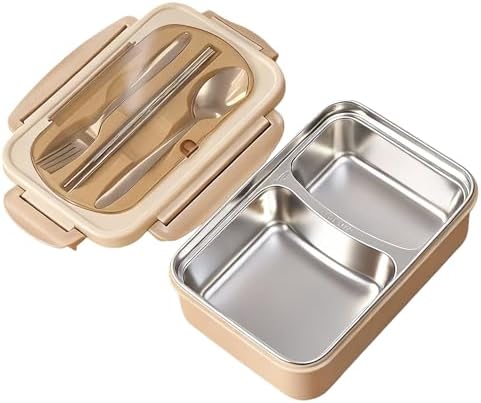 Boîte à repas étanche de 800 ml - Boîte à bento isotherme en acie...