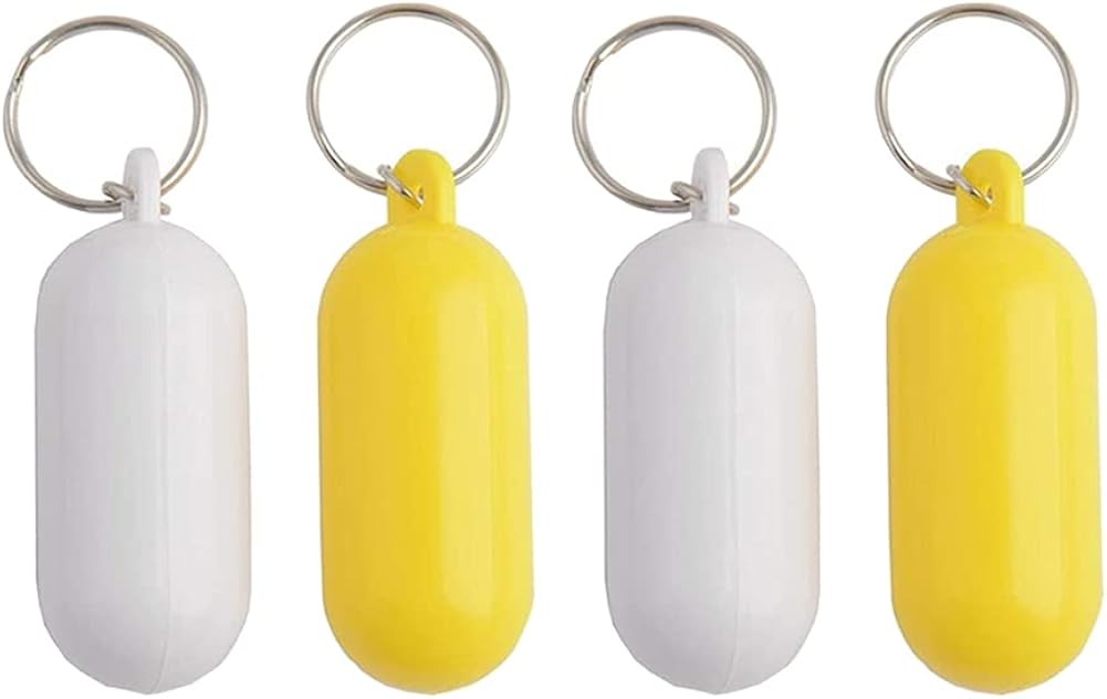 ccHuDE 4 Pcs Floating Keychain Key Chain Oval Float Key