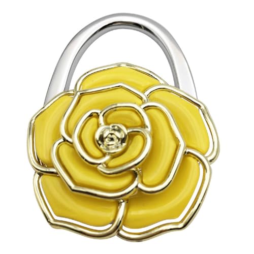 Bokcztml Fashion Flower Shaped Purse Hook Foldable Handbag Table Portable Holder Hanger Bag Parts Accessories Desk Purse Foldable