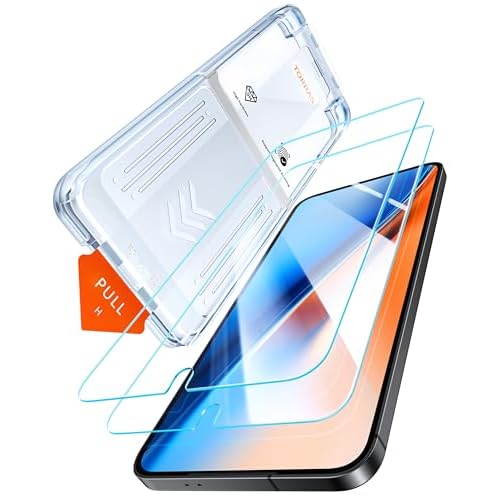 TORRAS Military-Grade for Google Pixel 10 Pro XL/Pixel 9 Pro XL Screen Protector, [9H+] Full Coverage Tempered Glass, 6.8'', Easy Install, Bubble-Free, Case-Friendly, Fingerprint Compatible,
