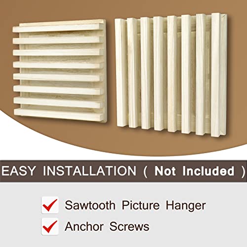 Troystudio Wood Sound Acoustic Diffuser Panels - 12 X 12 X 2 Inches 2Pcs Thick Diffusion Panels, Paintable Art Music Studio Acoustical Room Treatments Diffusor For Wall & Ceiling Decor (Groove) #TOP5