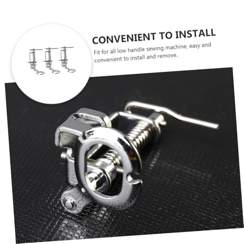 Set 3 Pies Prensatelas Metal Bajo Para Máquina De Coser miniatura 7