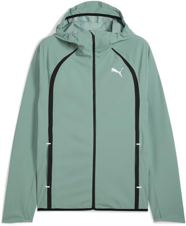 PUMA Mens Run Ultraweave Raincell Jacket Athletic Outerwear Casual Breathable - Green