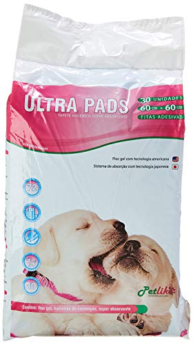 Tapete Higiênico para Cães Ultra Pads 60cmx60cm 30 Unidades
