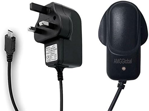 2000mAh CE Approved Universal Micro USB Mains Charger for Various Phone Models BlackBerry HTC LG Nokia Samsung Galaxy and Sony Ericsson Moto G Google Nexus Android/Windows Smartphones External Battery