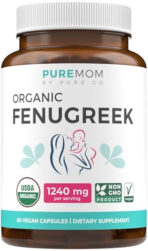 USDA Organic Fenugreek Capsules for Women - Effective Lactation Supplement for Increased Breast Milk