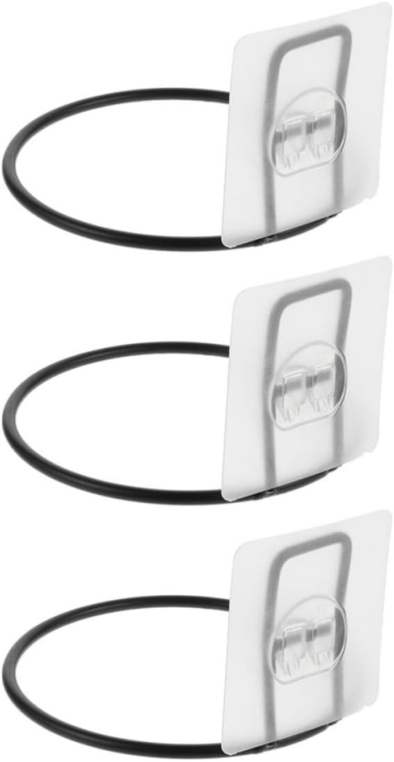 PET Bowl Rack Wall Bracket for Cats, Black Plastic Iron