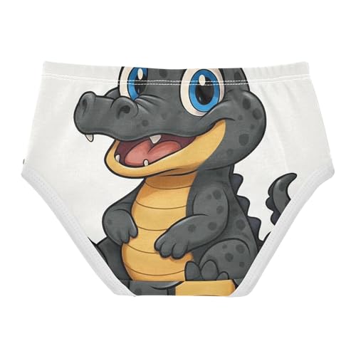 Durable Toddlers Underwear Floral 2t Cotton Little Girl Panties Cute Cartoon Crocodile Briefs Kids Undies2