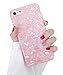 Dailylux iPhone 8 Case,iPhone 7 Case,Glitter Pearly-Lustre Translucent Shell Pattern Sparkle Bling Crystal Clear Soft TPU Back Protective Phone Case Cover for iPhone 7/8 4.7" Girls Women-Pink