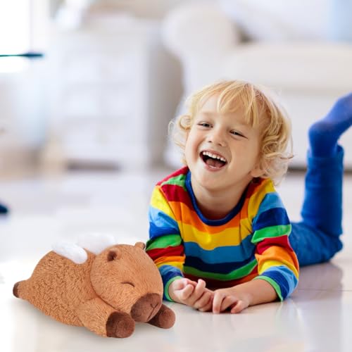 Image of SuzziPals Heatable & Coolable Angle Capybara Plush, Microwave Heating Pad Stuffed Animals for Soothing & Relaxation, Cute Plushies Capibara for Stress Relief, Capybara Gifts for Girls & Boy