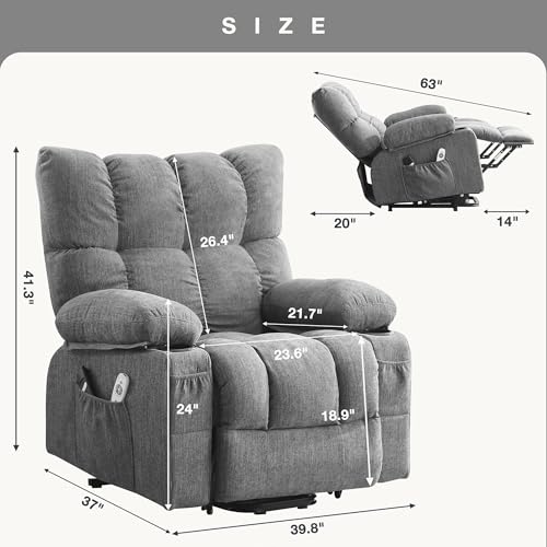 Sillón reclinable con función eléctrica y control remoto miniatura 2
