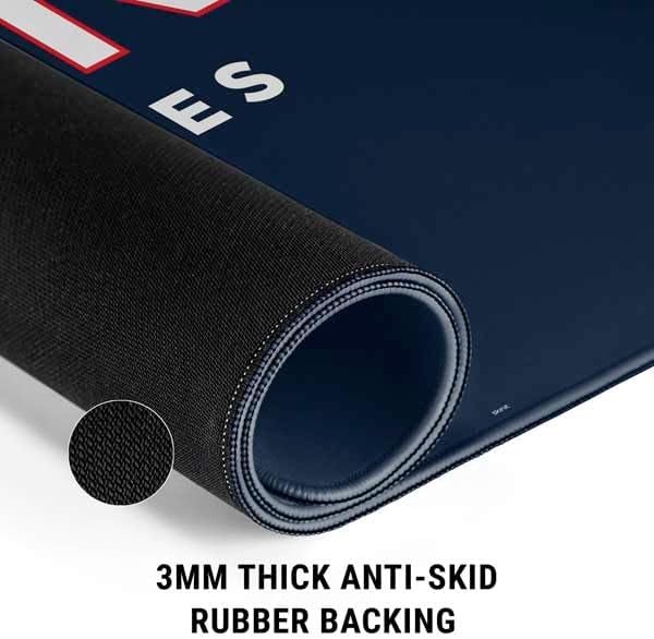 Skinit Medium Gaming Mouse Pad - Officially Licensed Huskies UConn Design with Stitched Edges, Waterproof, Non-Slip Rubber Base, Desk Mat for Keyboard & Mouse, 17.7" x 15.75" inches