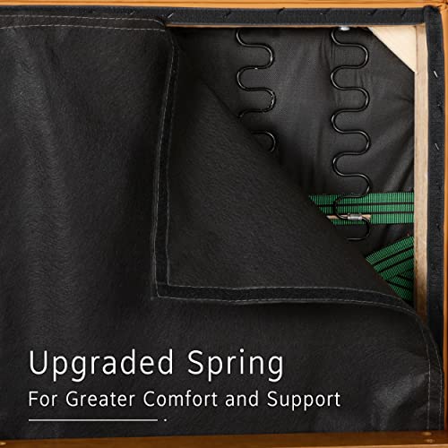 Okeysen Mid-Century-Modern-Accent-Chair, Leather Reading Armchair For Living Room, Wooden Comfy Side Chair For Bedroom #TOP3