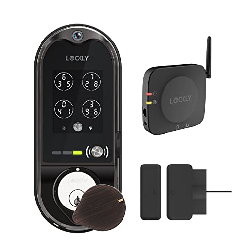 Lockly Vision Deadbolt with Video Doorbell Edition Smart Lock PGD798VB, Keyless Entry Door Lock with Fingerprint, Wi-Fi, APP, Camera and Patented Keypad for Home/Office/Apartment (Venetian Bronze) - Thumbnail 2
